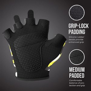 Guantes de Lifting y remo con estampado de camuflaje para mujer, Serie de diseño, con doble palma acolchada y estampado por sublimación, venta al por mayor - Product Image 2