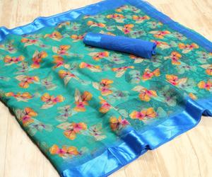 Indien riche Look Saree dernier concepteur fête porter mariage dames femmes porter Georgette soie broderie travail Sari avec Blouse ethnique - Product Image 2