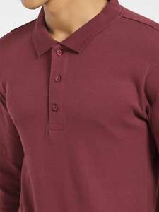 เสื้อโปโลแขนยาวทรงสลิมฟิตผ้าฝ้ายออร์แกนิคสำหรับผู้ชายผู้หญิงผู้ผลิตจากอินเดียได้รับการรับรองจาก GOTS - Product Image 2