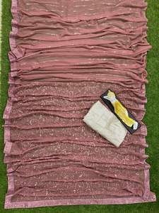 ชุดส่าหรีงานปาร์ตี้แบบใหม่ล่าสุด ประดับเลื่อม พร้อมงานปัก พร้อมเสื้อคลุม จาก MEETALI CREATION - Product Image 2