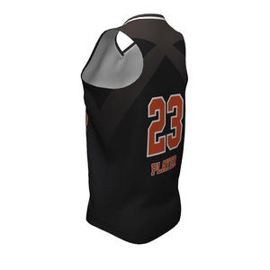 Maillot de basket-ball d'Atlanta pour homme, sans manches, col en V, évacuation de l'humidité, impression sublimée, coupe athlétique, taille adulte - Product Image 4