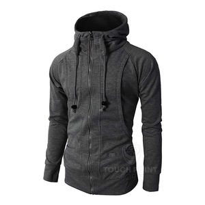 Nouveau produit sweat à capuche français en éponge surdimensionné pour homme, sans ficelle, logo personnalisé - Product Image 1