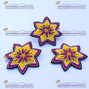 Botones de Alambre Plateado Hechos a Mano al por Mayor, Bordados a Mano con Piedras de Diamante en Forma de Hongo y Pera para Moda - Product Image 2