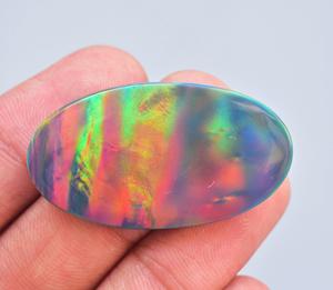 Multi <b>Fire</b> Cabochon High Quality Multi <b>Fire</b> Aurora Opal Gemstone Custom Shape And Size Shape Aurora Opal Pair Aurora Opal <b>Gems</b> - Product Image 5