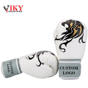 Guantes de boxeo personalizados cuero real y cuero pu lucha Guantes de boxeo de cuero - Product Image 2