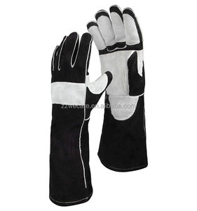 Gants de sécurité en cuir de vachette de qualité supérieure, antidérapants, durables, paume et doigts renforcés, résistants à la chaleur, avec manchette de sécurité pour usage industriel - Product Image 6