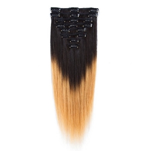 Extensiones de Cabello Virgen Vietnamita de Lujo, 100 Gramos, con Clip, Cutículas Alineadas, Color Ombre Decolorado, 22-24 Pulgadas - Product Image 6