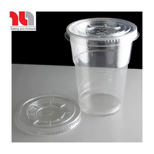 PET ברור פלסטיק שתיית כוס מיץ כוס חד פעמית