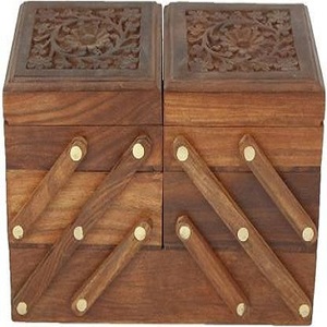 Antique Nautical <b>Wooden</b> Carved <b>Boxes</b> its to beautiful item to <b>gift</b> BY Calvin handicraft - Product Image 3