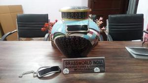 BRASS BURIAL CREMATION URN FOR HUMAN ASHES WITH NAME TAG FUNERAL SUPPLIES - Product Image 3