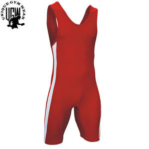 Uniformes de Halterofilia Profesionales de Spandex de Alta Calidad, Singletes de Lucha Libre para Hombre, Uniforme de Lucha Libre al por Mayor - Product Image 4