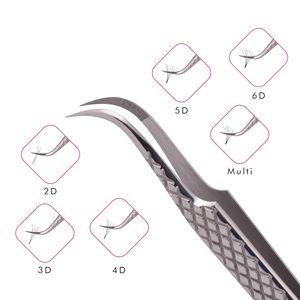 Wide Curved Tip Eyelash Extension Tweezer in Mirror Polish Color with Diamond Elite Design Private Label, Lash Extension Tweezer - Product Image 4