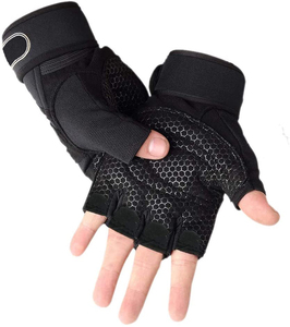Gants rembourrés de paume de poignet de soutien lourd de haute qualité pour hommes et femmes dernière conception avec bande de poignet pour l'haltérophilie - Product Image 6