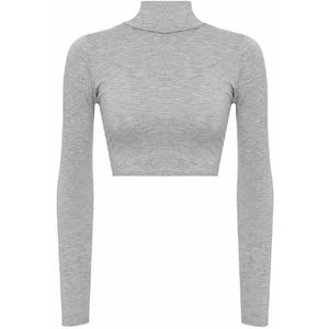 PIHA SPORTS Camiseta sin mangas de cuello redondo para mujer, de algodón grueso y forro polar, tejido elástico ecológico, cálida, de manga larga, para fiesta - Product Image 5