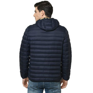 Chaqueta Acolchada Reversible Ultraligera y Ecológica con Capucha para Hombre de Talla Grande, Abrigo de Invierno de Moda Urbana - Product Image 3