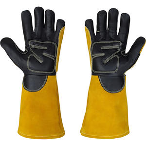 Gants de soudage en cuir de vache fendu, accessoires longs, pour sécurité - Product Image 2