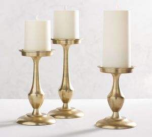 BRASS SHINING <b>BIG</b> CANDLE STAND Handmade Elegant Home Decor with Custom Finish by Brassworld India - Product Image 6