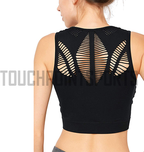 Wholesale Workout Women's Pink Activewear Tank <b>Tops</b> Cropped Ladies Tank <b>Top</b> Plain - Product Image 1