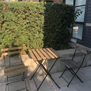 Ngoài trời Bistro cà phê đặt 1 bảng 2 ghế keo tarno gỗ cho Patio ban công vườn cho trang trại Ngân Sách thân thiện với giá - Product Image 6