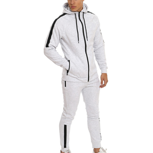 การออกแบบล่าสุด 100% โพลีเอสเตอร์ขายส่งชุดกีฬาที่กําหนดเองฟิตเนส Sweatsuit ลากชุดติดตามชิ้นสําหรับผู้ชาย - Product Image 6