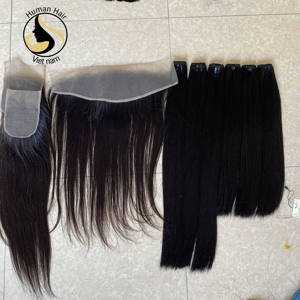 Pelo humano virgen Remy de 8-32 pulgadas, extensiones de cabello humano brasileño con cutícula de visón alineada y frontales de encaje, superventas - Product Image 6
