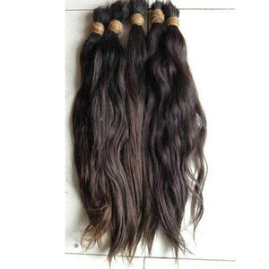 Extensions de cheveux soyeux scintillants, accessoire de coiffure naturel, cheveux bruts non traités, provenant des parcs - Product Image 5