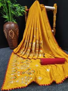 Nouveau choisi Party Wear Saree imprimé numérique avec chemisier pièce femmes indiennes portent pas cher bas prix en gros Surat Alphanumero - Product Image 6