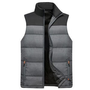Gilet d'hiver matelassé Hommes Femmes Veste sans manches isolée en duvet Gilet léger pour vêtements de sport d'extérieur - Product Image 1