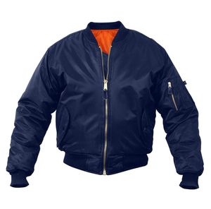 Blouson Bomber Homme Réversible à Col Montant Noir en Toile Imperméable et Coupe-Vent pour l'Hiver, Personnalisable avec Logo – Vente en Gros - Product Image 4