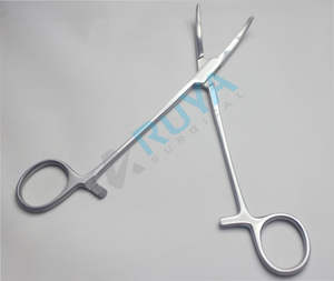 Forceps hemostáticos quirúrgicos dentales, pinzas de Crile de 6 pulgadas para Artery médicas, curvadas y rectas de acero inoxidable, CE ISO - Product Image 4