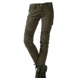 Pantalones vaqueros de motociclista para mujer aprobados por la CE, pantalones vaqueros de aramida para moto, ropa deportiva transpirable para mujer, reforzados con carreras - Product Image 6