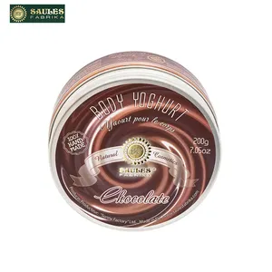 EUサプライヤーSaulesスキンケア保湿剤パラベンフリーチョコレートの香りボディローションクリーム/ボディヨーグルト