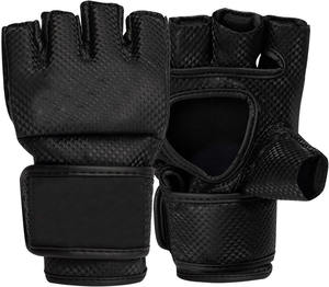 Guantes de Kick Boxing MMA de cuero PU de alta calidad para adultos logotipo personalizado transpirable diseño hueco tallado impermeable tamaños 12oz - Product Image 1