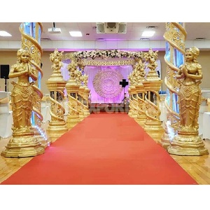 Parapluie sur pied en Fiber, mm, décoration de mariage, produit indien, pour passerelle de mariage - Product Image 1