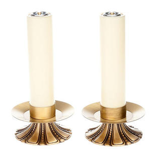 Candelabro redondo de latón, suministros de Iglesia, Brassworld, India - Product Image 5