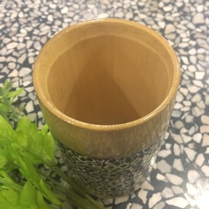 Smooth surface bamboo cup with handle, food-safe bamboo cup for export - Product Image 3