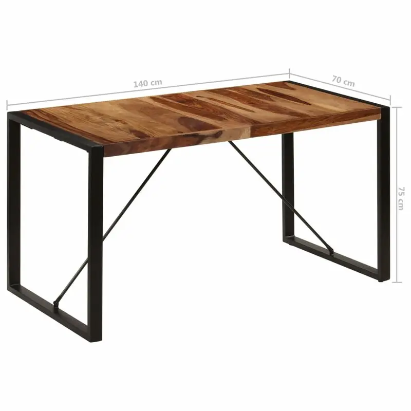 Natural finish factory direct sale cheap Industrial Metal Restaurant Furniture large Rectangular black dining table For home