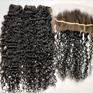 100% vierge indienne brute non traitée HD pour les extensions de fermeture 2by6 13by4 13by6 4by4 Machine Double trame 10a Grade - Product Image 2