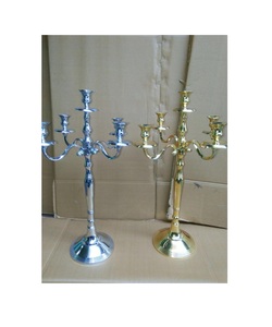 Candelabros cónicos de latón antiguo únicos de alta calidad - Product Image 2