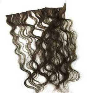 Peluca de onda natural 1B india, extensión de cabello Remy de 28-30 pulgadas, cabello humano virgen estilo cinta preunida sin procesar - Product Image 1