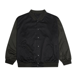 Veste en toile de coton personnalisée pour homme, style universitaire à col montant, écologique, mode urbaine, hiver, vente en gros - Product Image 1