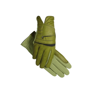 Équestre léger cuir synthétique coton et maille équitation gants d'hiver coupe-vent anti-dérapant chaud sports de course en plein air - Product Image 5
