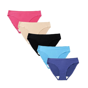 Fabrication directe en usine de sous-vêtements pour femmes de haute qualité couleur unie culotte de bikini 100% coton directement du Bangladesh - Product Image 5