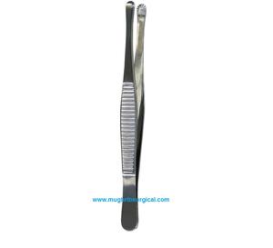 Fórceps de disección de tejido modelo ruso de acero inoxidable de alta calidad, fabricante y exportador de instrumentos quirúrgicos de 25cm - Product Image 6