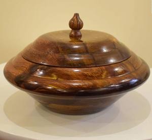 Superbe plat de service pour la vaisselle, ustensiles de cuisine, Pot décoratif en bois de couleur naturelle, contenant une marmite chaude sûre - Product Image 6