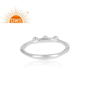 <b>Plain</b> Silver Designer <b>Ring</b> Jewelry Wholesaler Handmade Simple 925 Sterling Silver Jewelry Supplier - Product Image 4