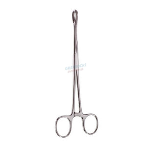 Forceps de anillo de mandíbula larga, 6 mandíbulas curvadas en el lateral, dentadas, de acero inoxidable, aprobado por CE - Product Image 2