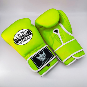 Gants de boxe SAQIB&CO en cuir de vache véritable de haute qualité à prix avantageux, pour l'entraînement de boxe et de Muay Thai, tailles 8oz-16oz, UV - Product Image 4