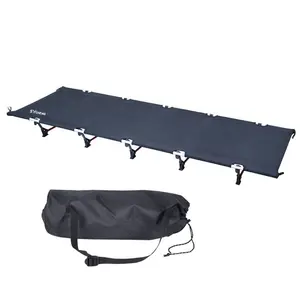 Collapsible lightweight short beach adult sleeping bed aluminum ultralight camping cot travel portable folding bed