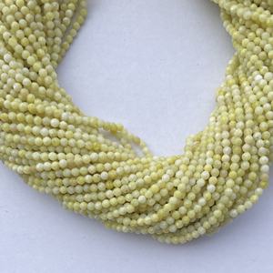 Création de bijoux 2mm 4mm Micro Opale Jaune Naturelle Pierres Précieuses à Facettes Grade AAA IGI Certifié Perles Brins Chaîne Fabrication de Bijoux - Product Image 5